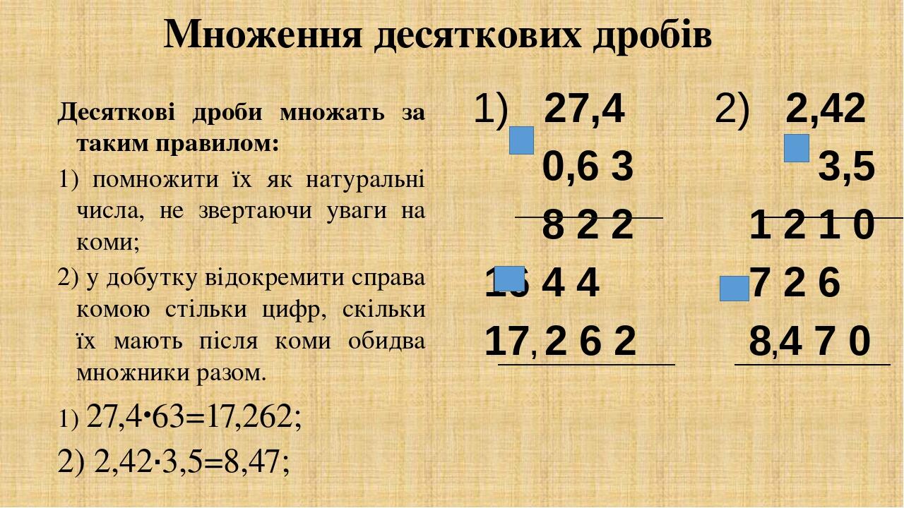 Проект про дроби