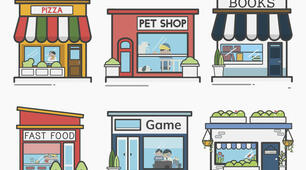 Clothes, accessories, shops
