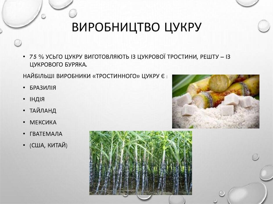 Виробництво цукру