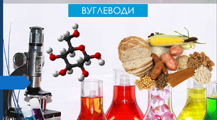Глюкоза, сахароза, крохмаль, целлюлоза