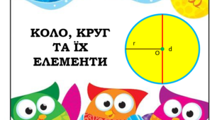 Коло, круг та їх елементи