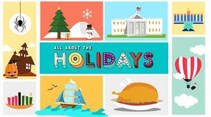  Holidays. Прийменники часу(on,in,at). Порядкові числівники