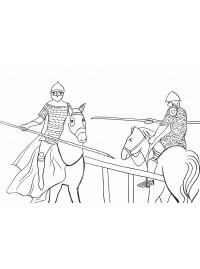 Раскраски Stabilo: Воины Stabilo4kids.ru
