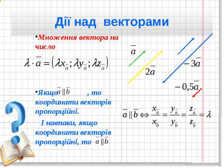 ВЕКТОРИ У ПРОСТОРІ - презентація з геометрії