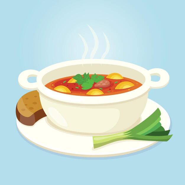 Вкусная концепция комфортной еды Бесплатные векторы