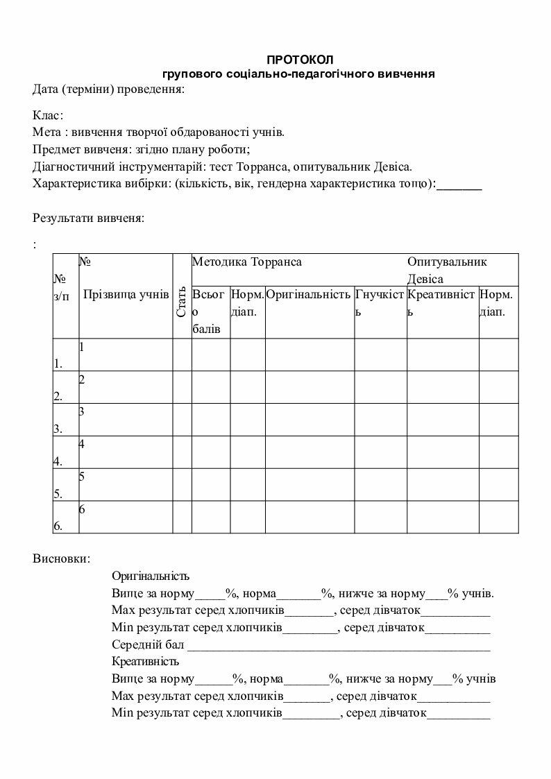 Протокол беседы психолога с подростком образец