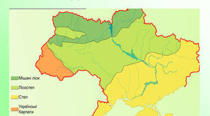 (Копія) Природознавство "Природні зони України" 4 клас