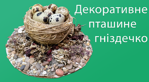 Декоративне пташине гніздечко | DIY