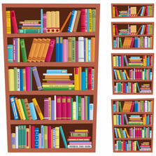 5,841 Bookshelf Vector Images, Royalty-free Bookshelf Vectors |  Depositphotos®
