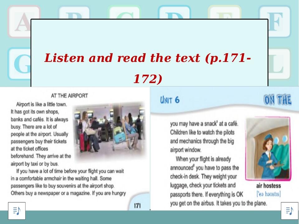 Listen and read the text (p.171-172)