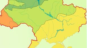 Природні зони України. Карта природних зон. 4 клас.