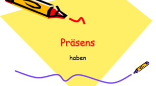 Тест на тему: "Präsens, haben"