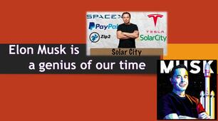Презентація на тему "Ілон Маск - геній нашого часу" (Elon Musk is a genius of our time) на урок англійської мови  для учнів 9-11 класів