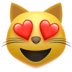 Smiling Cat with Heart-Eyes