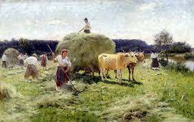 Микола Пимоненко. Збирання сіна на Україні, (1907) | Russian painting, Farm  art, Ukrainian art