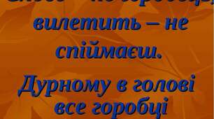 "Про "слова ласкаві ,а думки лукаві"
