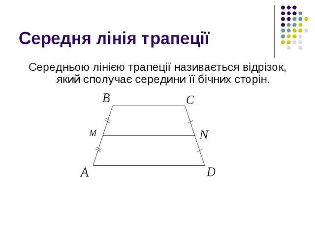 Властивості трапеції