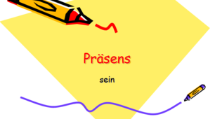 Тест на тему: "Теперішній час, вдмінювання дієслова "sein" ("Präsens, sein").