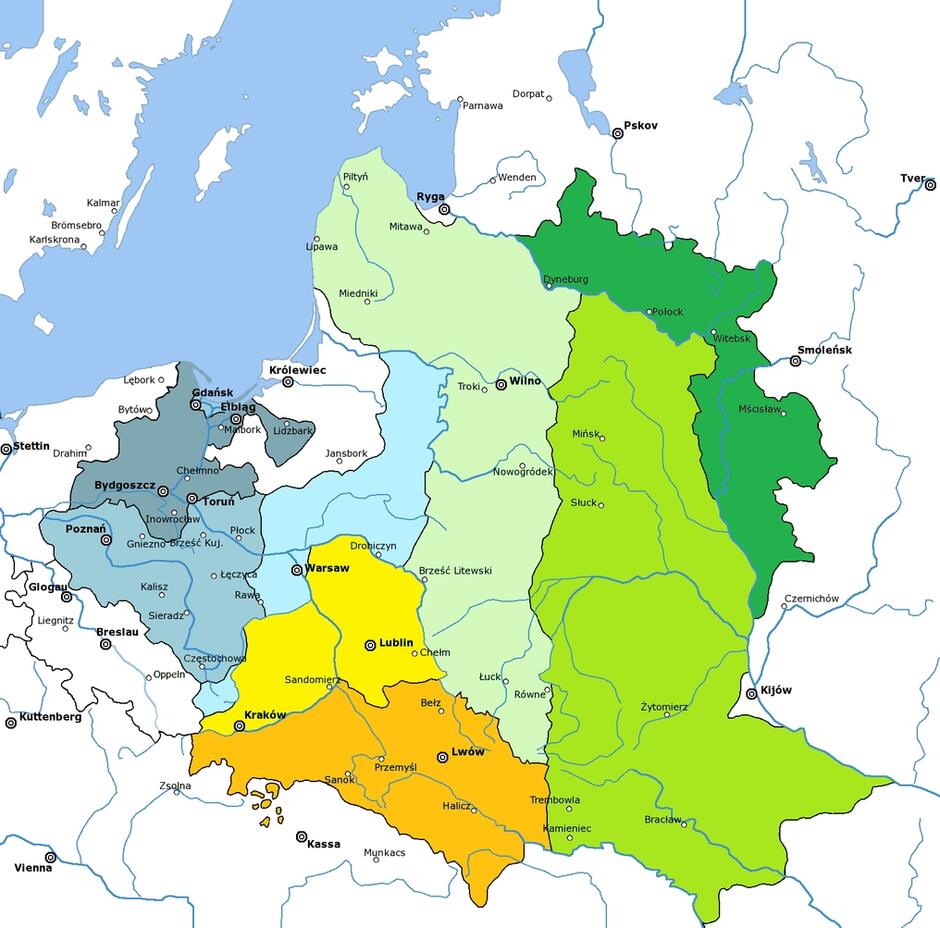 Річ посполита карта