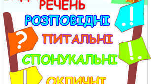 Відеоурок "Види речень. Спонукальне речення", частина 2.