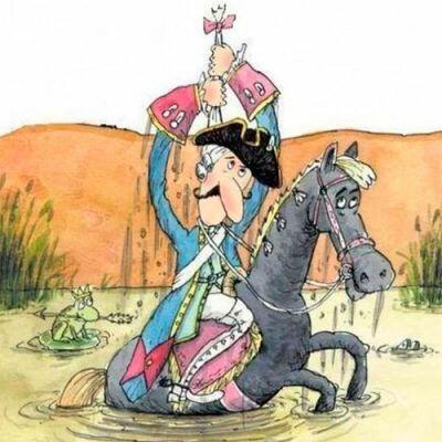 Барон Мюнхгаузен твердив,  що сам себе витягнув за чуба з болота. Чому це не можливо?