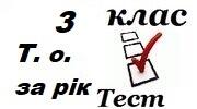3 КЛАС Підсумковий  ТЕСТ за рік