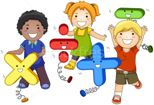 Math Kids vector illustration © lenm (#459293) | Stockfresh