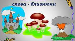 УРОК У 5 КЛАСІ (З ВИКОРИСТАННЯМ ІМАГОТЕРАПІЇ).  "ГРУПИ СЛІВ ЗА ЗНАЧЕННЯМ: СИНОНІМИ, АНТОНІМИ, ОМОНІМИ"