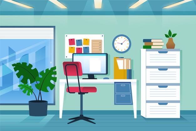 Office background Free Vector