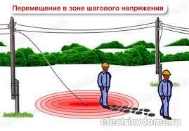 Крокові напругу – правила переміщення і радіус ураження. Що розуміється під  напругою кроку