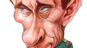 Дидактичний матеріал для гри "Карикатура. Хто я?" (Владімір Путін)