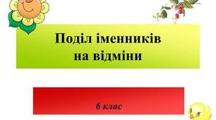 (Копія) Відміни іменників