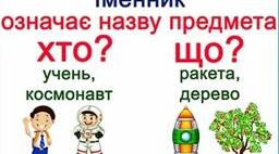 Презентація з Української мови до теми "Іменник-як частина мови. Спостереження за номінативною функцією іменників у мовленні"