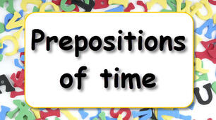 Prepositions of time