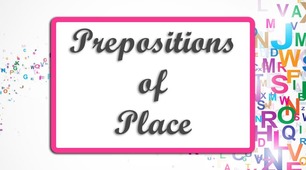 Prepositions of place