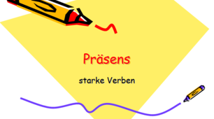 Презентація на тему: "Präsens, starke Verben"