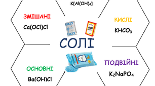Дидактичний матеріал "Клас неорганічних сполук:Солі"