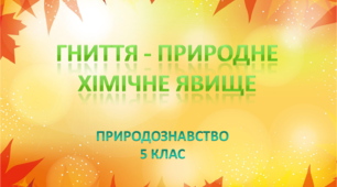 Презентація  "Гниття як хімічне явище"