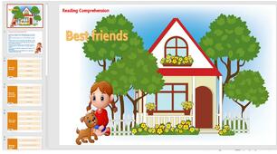Інтерактивна презентація на reading comprehension  "Best friends"
