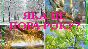 Дидактична гра " Яка це пора року? "