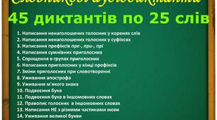 Словникові аудіодиктанти з української мови "Орфографія"