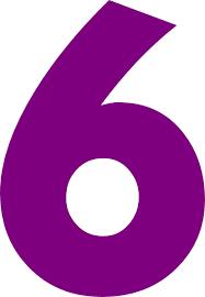 Number Six Clipart - Clipart Suggest