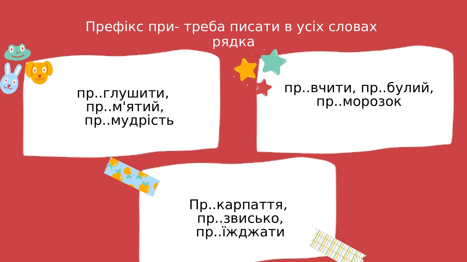 Інтерактивна презентація "Правопис префіксів" | Презентація. Українська ...