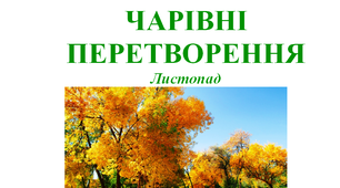 Методичні матеріали до теми місяця "Чарівні перетворення"