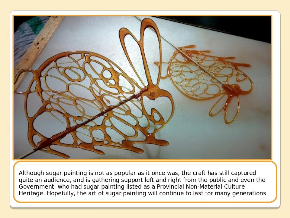 Although sugar painting is not as popular as it once was, the craft has still captured quite an audience, and is gathering support left and right f...