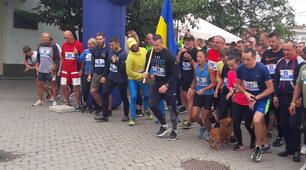 Забіг на честь Дня пам'яті захисників України.