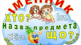Картка для Папочки - підказочки "Іменник"