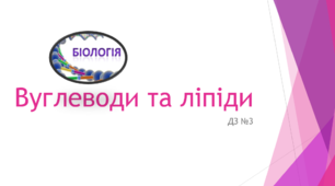 Вуглеводи та ліпіди (ДЗ)