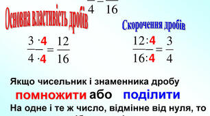 Основна властивість дробу