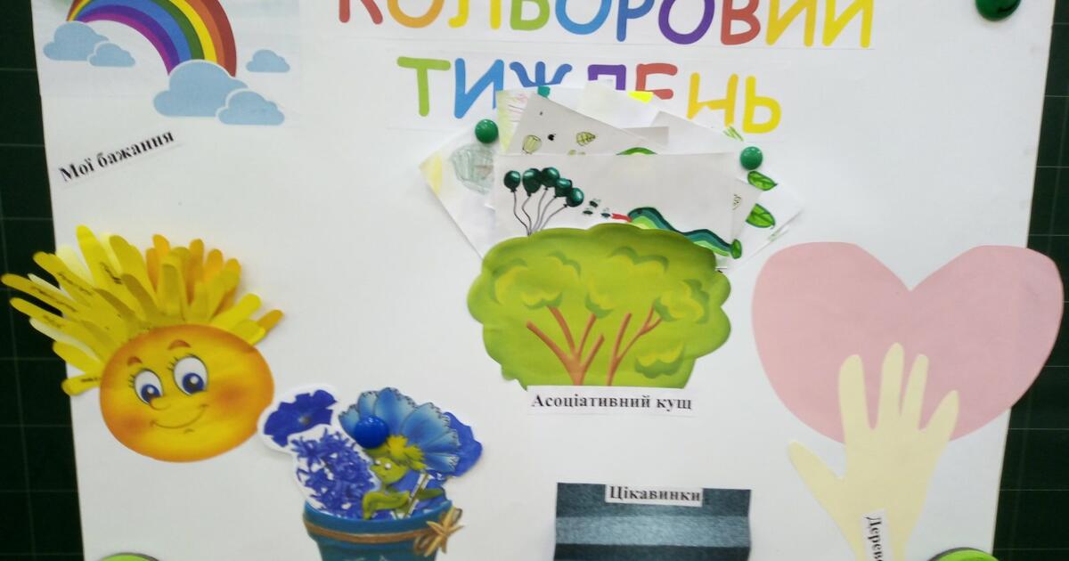 Створення лепбуку "Кольоровий тиждень" (3 клас) | Конспект. Лепбук